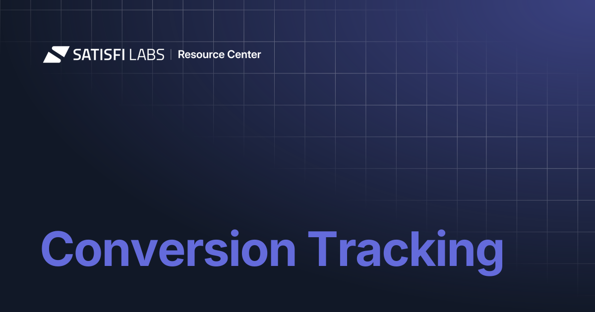 Conversion Tracking | Resource Center