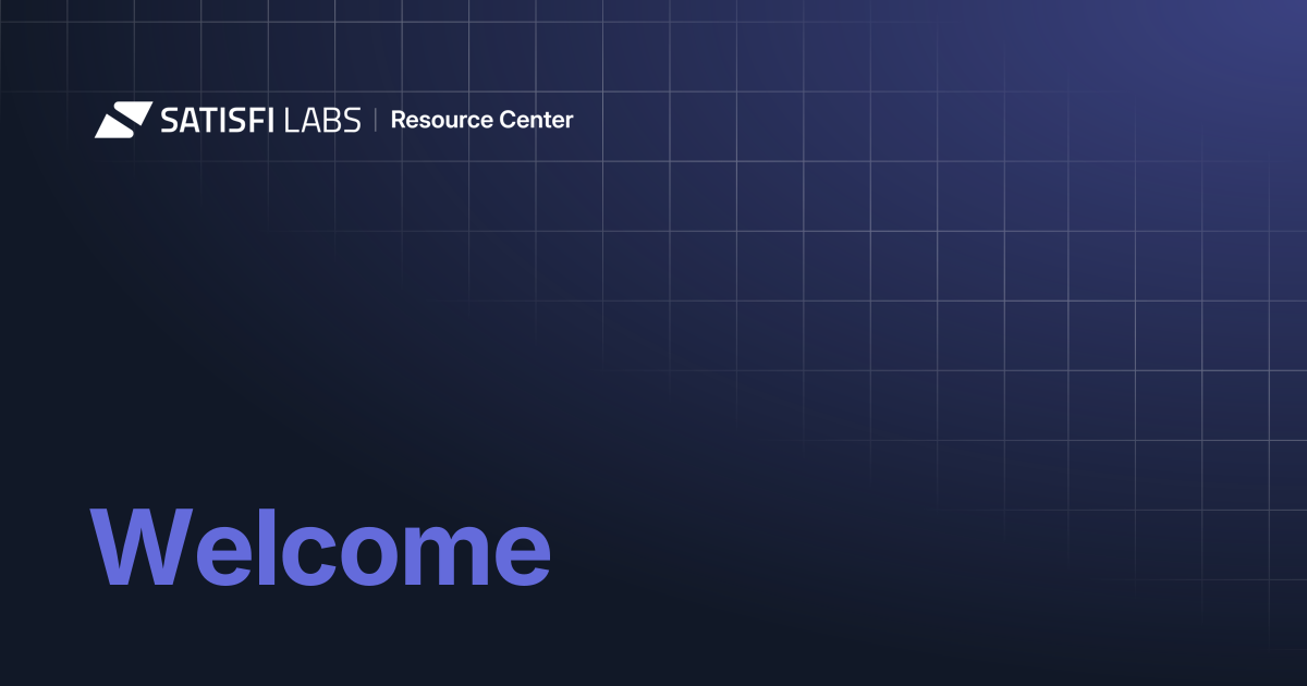 Welcome | Resource Center
